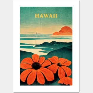 Hawaii Retro Travel Posters and Art